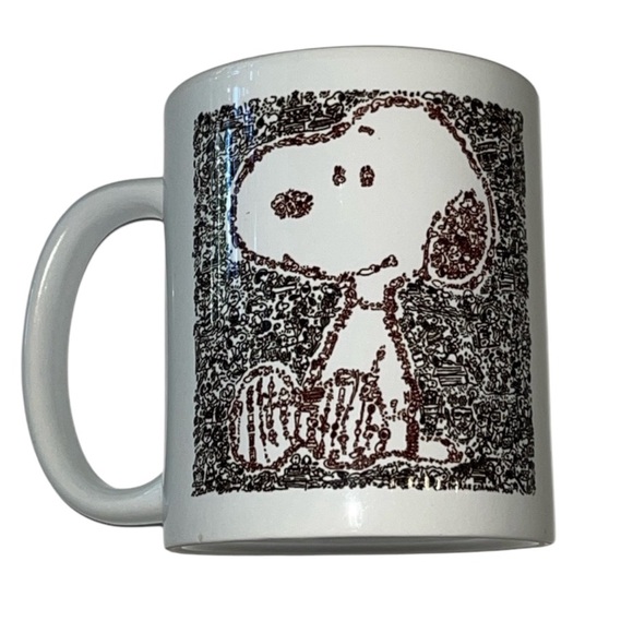 Snoopy Dog Woodstock Coffee Mug Tea Cup White Black Ceramic 11 Oz - Picture 4 of 10